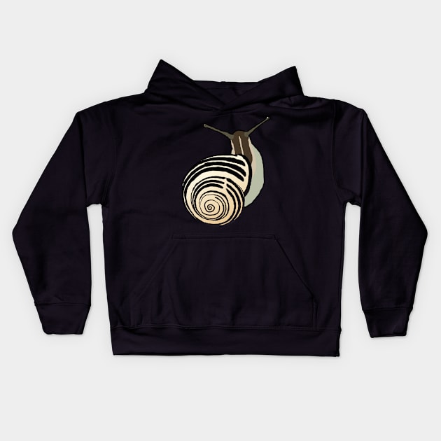 Snail Kids Hoodie by pomoyo